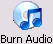 burn audio cd - enabled