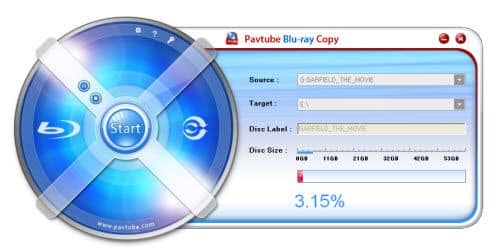 Pavtube Blu-ray Copy main screen